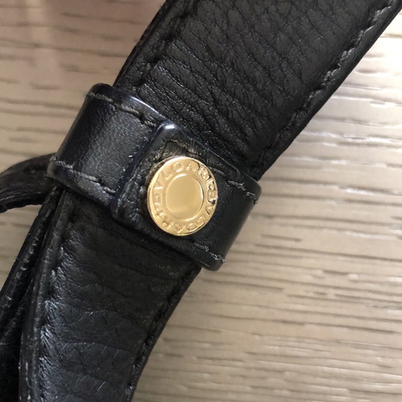 Bvlgari leather black 11” x 7”1/2 x 3”1/2 - Picture 11 of 15